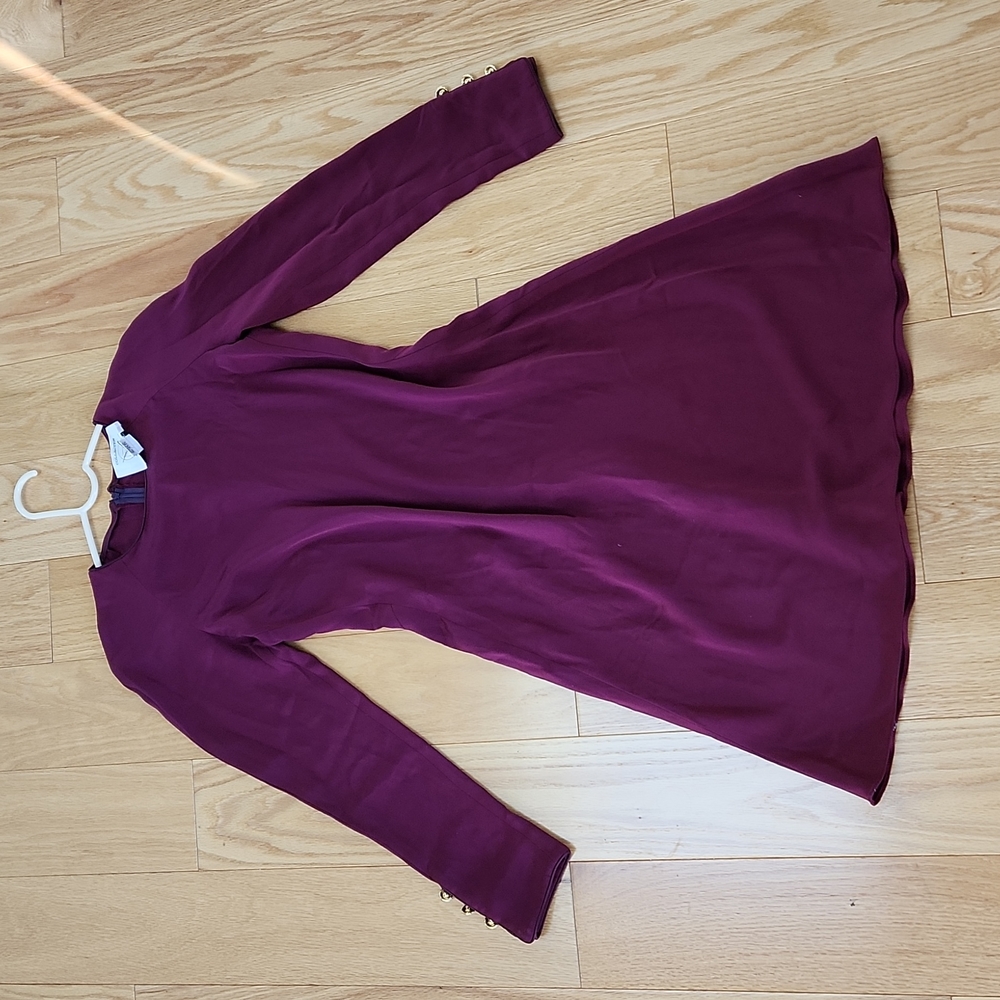 NWOT Silk Purple formal dress.